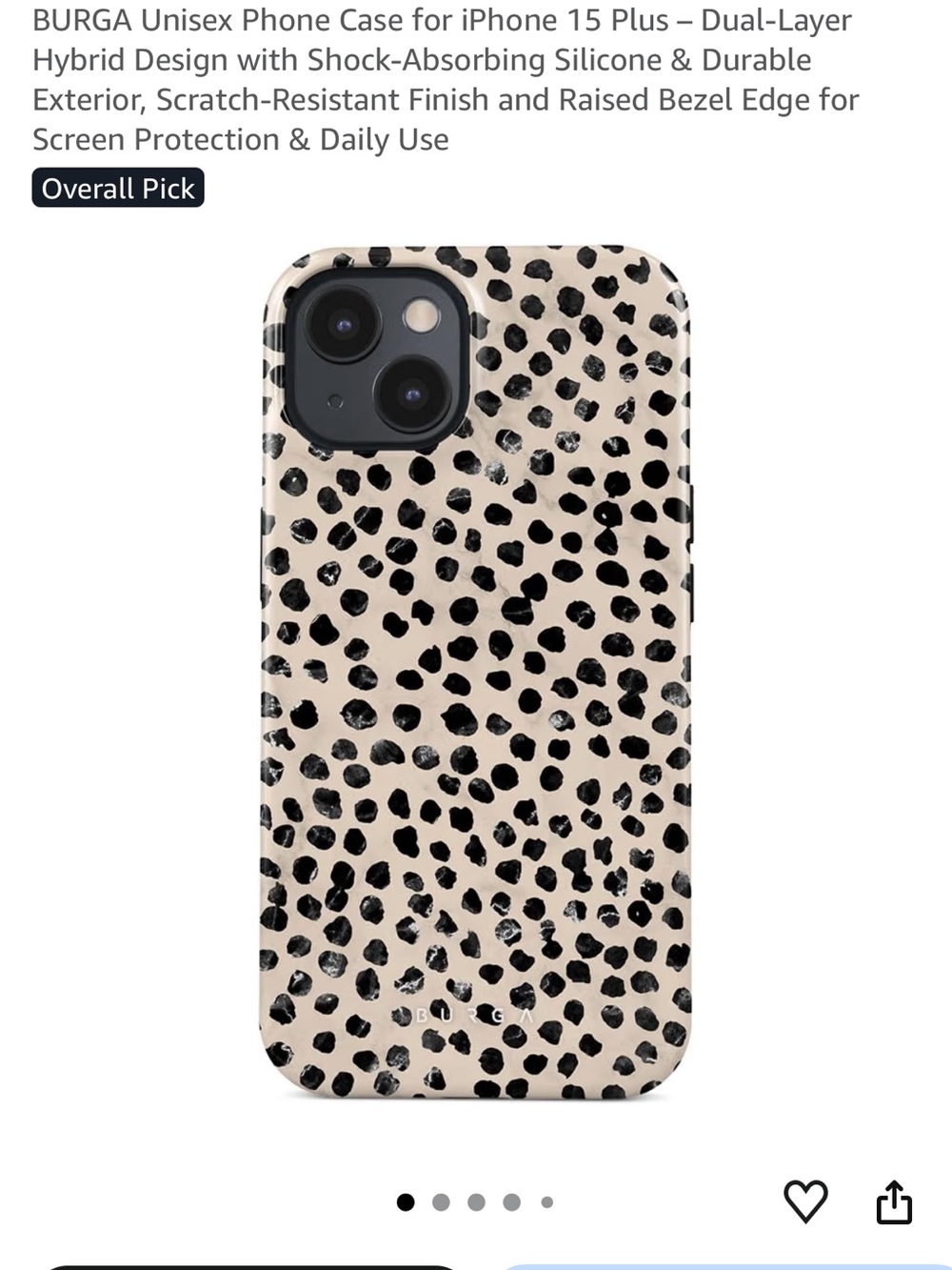 BURGA Almond Latte iPhone 15 Plus Case